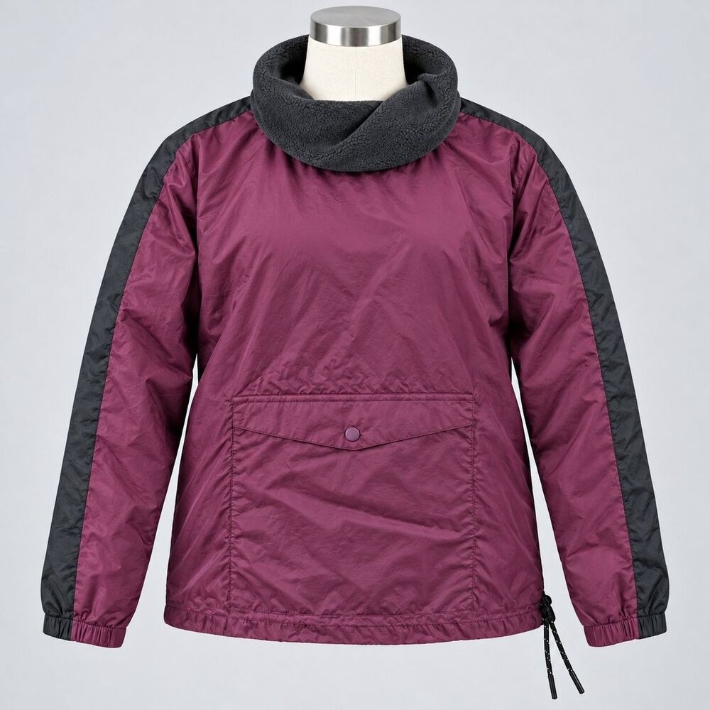 Pink Victoria's Secret Jacket Womens S Purple Colorblock Long Sleeve Collared
